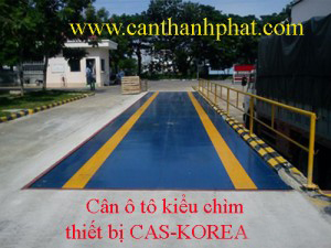 Cân ô tô, cân xe tải kiểu chìm CAS Korea