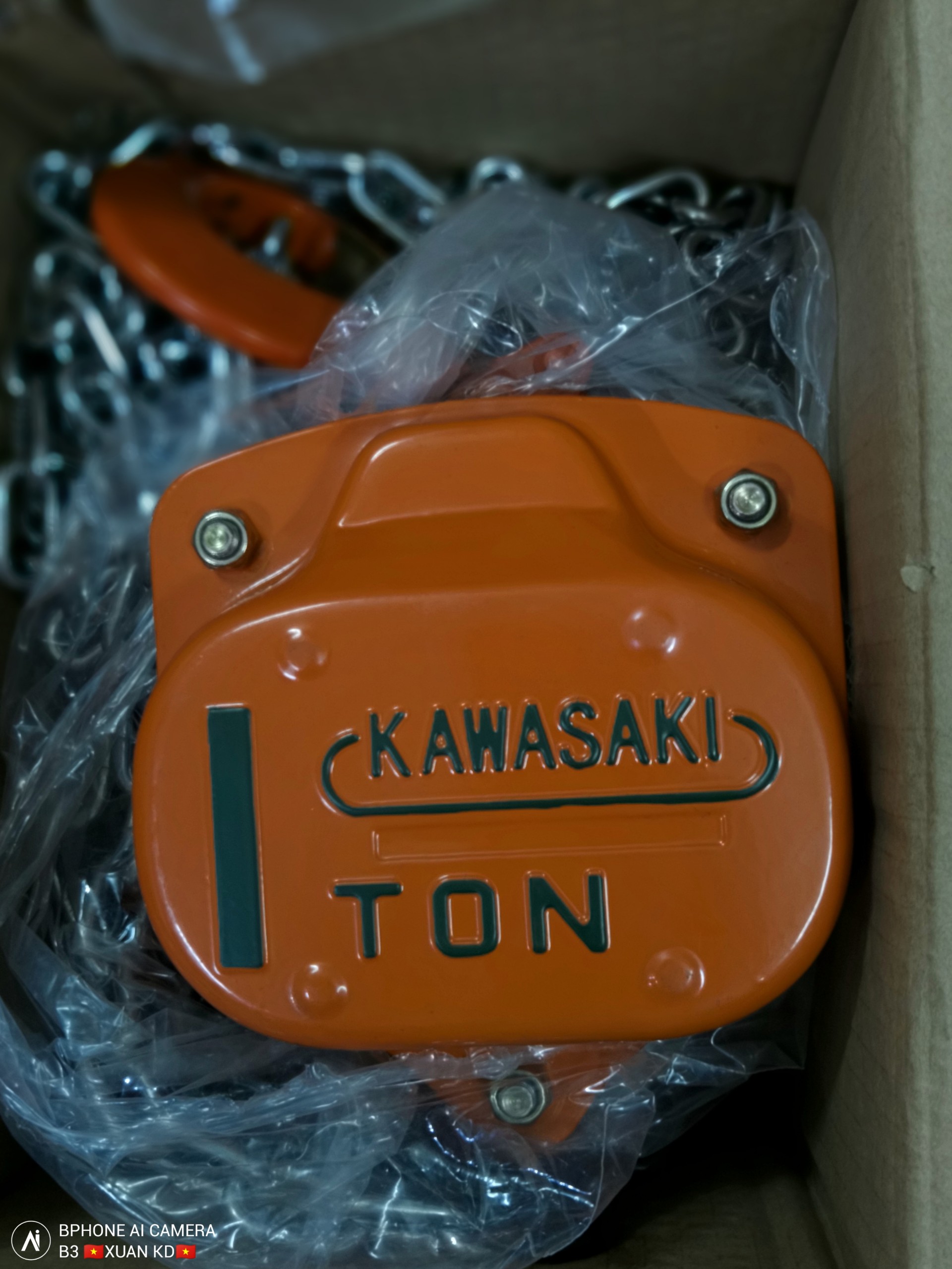 Pa lăng x&iacute;ch k&eacute;o tay 1 tấn Kawasaki Nhật Bản gi&aacute; rẻ nhất, pa lăng x&iacute;ch 1 tấn gi&aacute; si&ecirc;u rẻ
