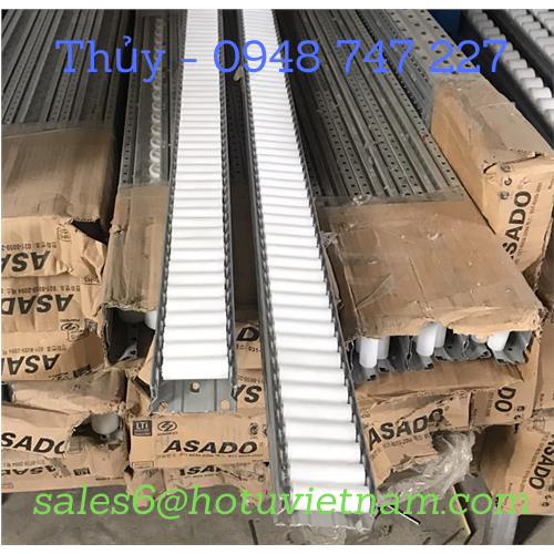 Thanh truyền con lăn nhựa 40, 60 (Roller) 4m/1 thanh, thanh truyền con lăn Asado – Hàn Quốc