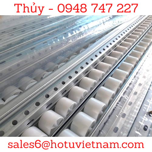 Thanh truyền con lăn nhựa 40, 60 (Roller) 4m/1 thanh, thanh truyền con lăn Asado – Hàn Quốc