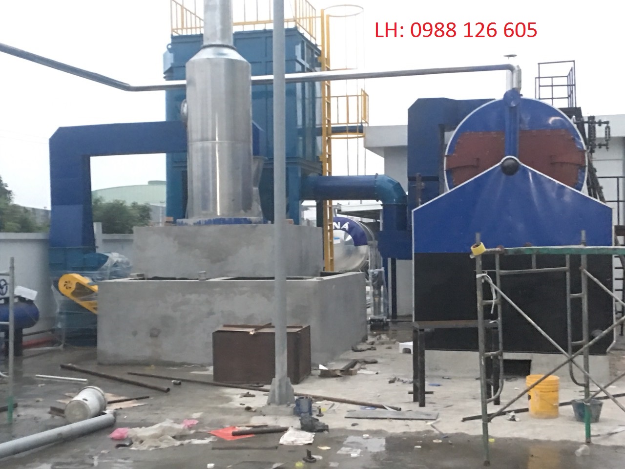 Nồi hơi đốt than củi công suất 4 tấn