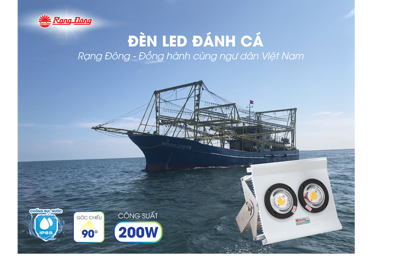Đ&Egrave;N LED Đ&Aacute;NH C&Aacute; 200W