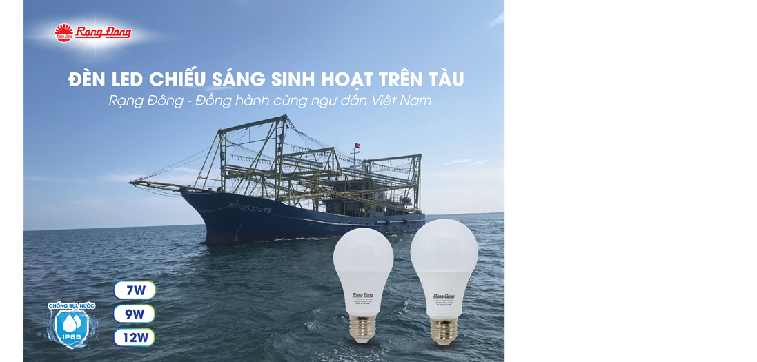 Đ&Egrave;N CHIẾU S&Aacute;NG SINH HOẠT TR&Ecirc;N T&Agrave;U 7-9-12W