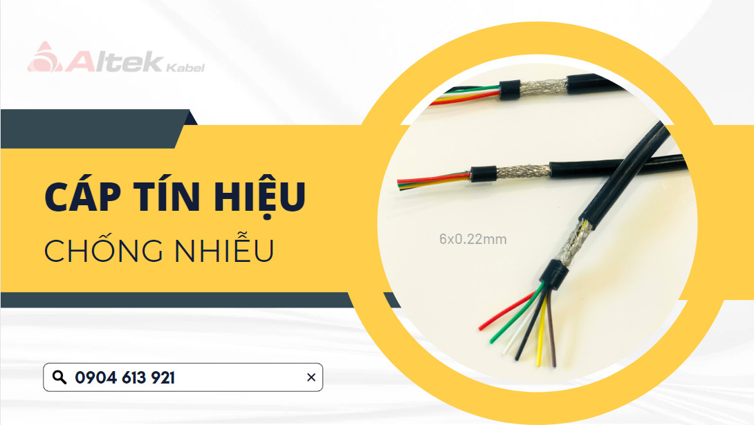 Dây cáp tín hiệu chống nhiễu 4x0.22mm, 6x0.22mm