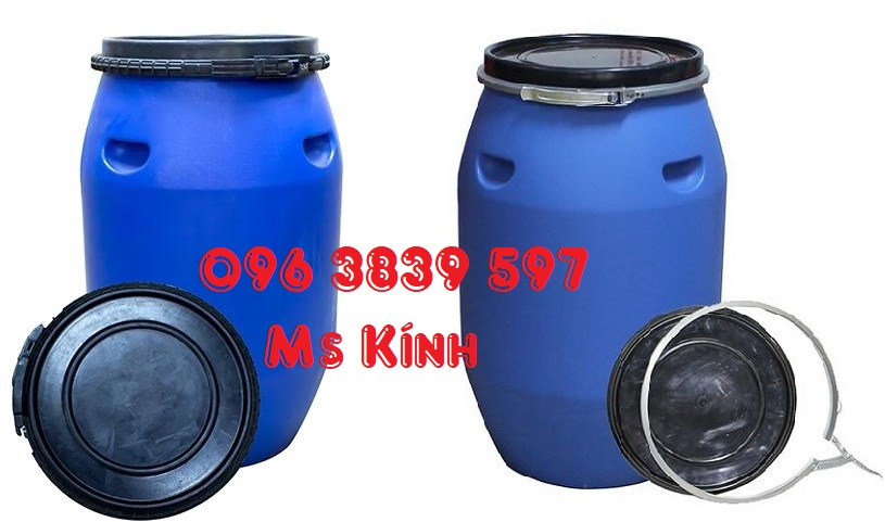 Th&ugrave;ng phuy nhựa 120 l&iacute;t đựng h&oacute;a chất c&ocirc;ng nghiệp