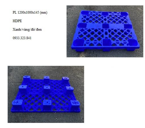 Pallet nhựa mới 100% 1200x1000x145mm