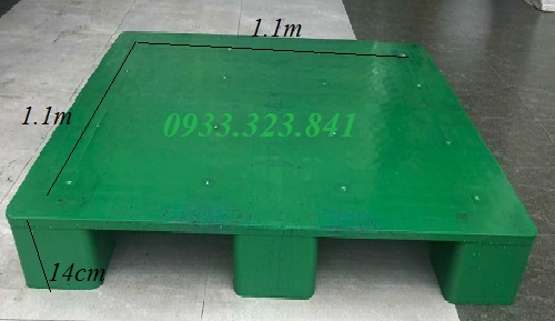 Pallet Nhựa 1100x1100x140mm mặt k&iacute;n