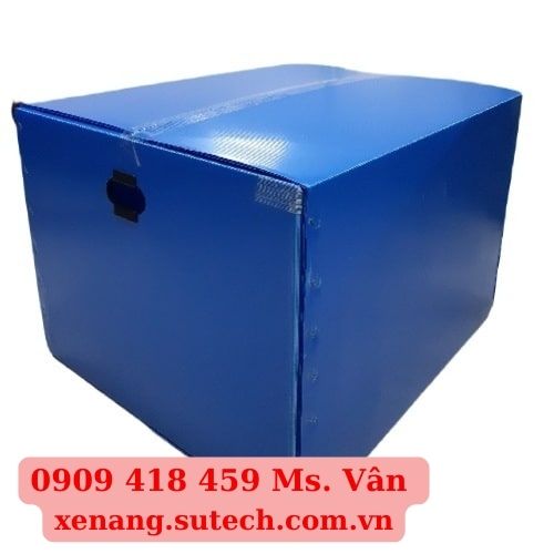 Thùng nhựa PP Danpla xếp gọn kiểu mì gói 600x500x400(mm)