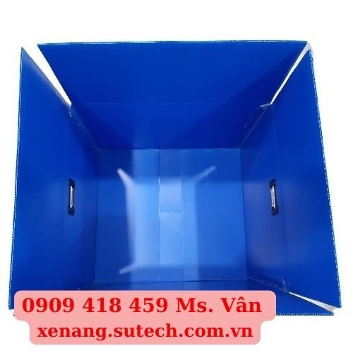 Thùng nhựa PP Danpla xếp gọn kiểu mì gói 600x500x400(mm)