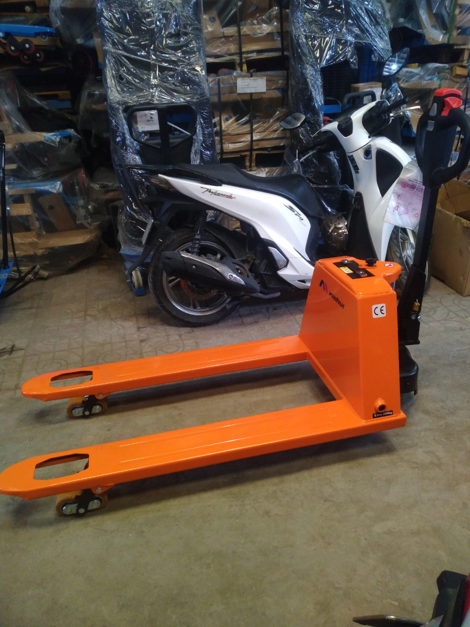 Xe nâng điện thấp đi bộ lái MAIHUI