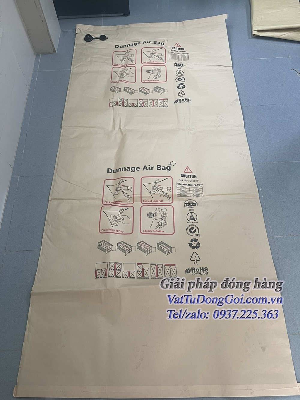 Túi khí chèn hàng 3 lớp 100x200cm