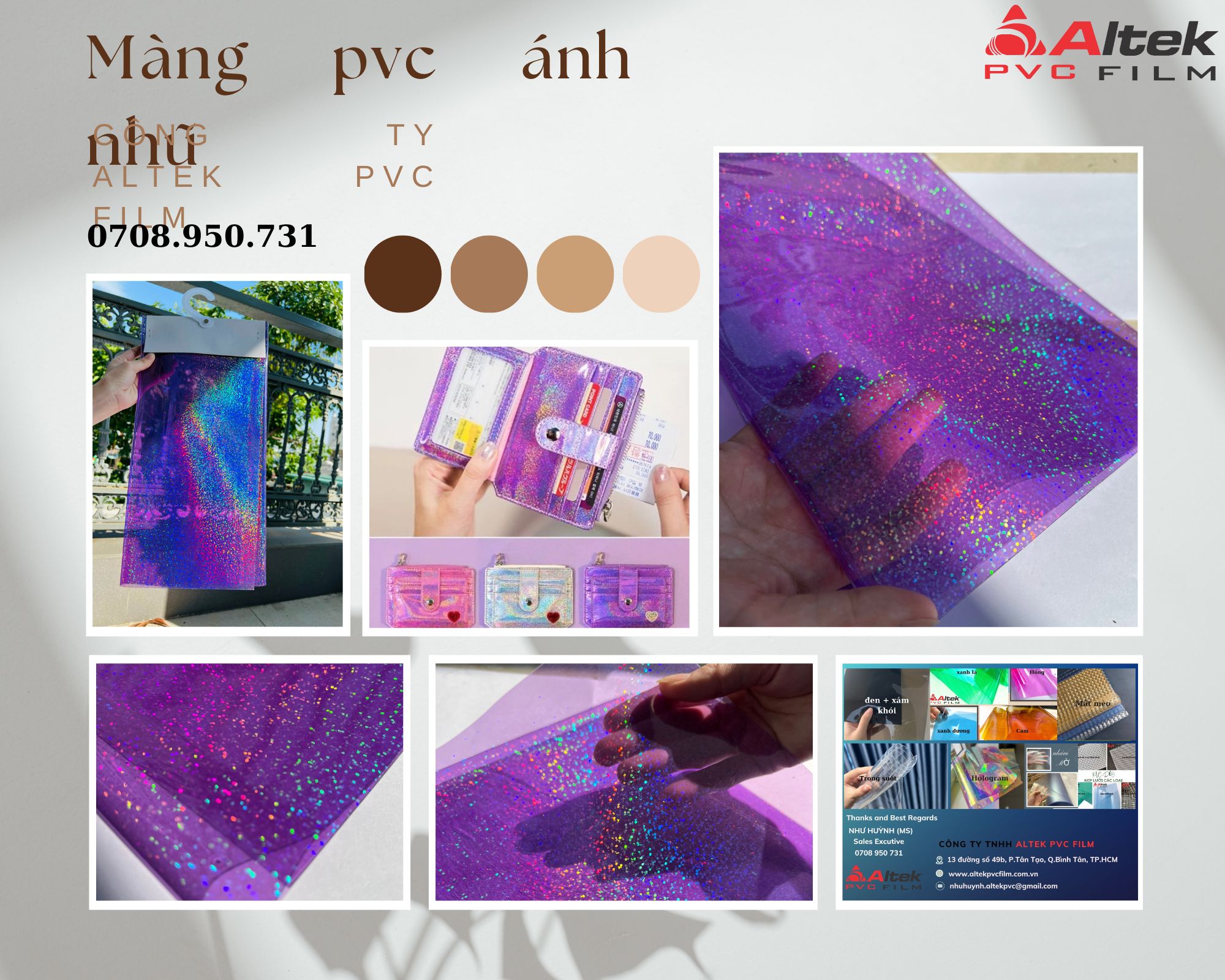 M&agrave;ng nhựa pvc &aacute;nh nhũ t&iacute;m