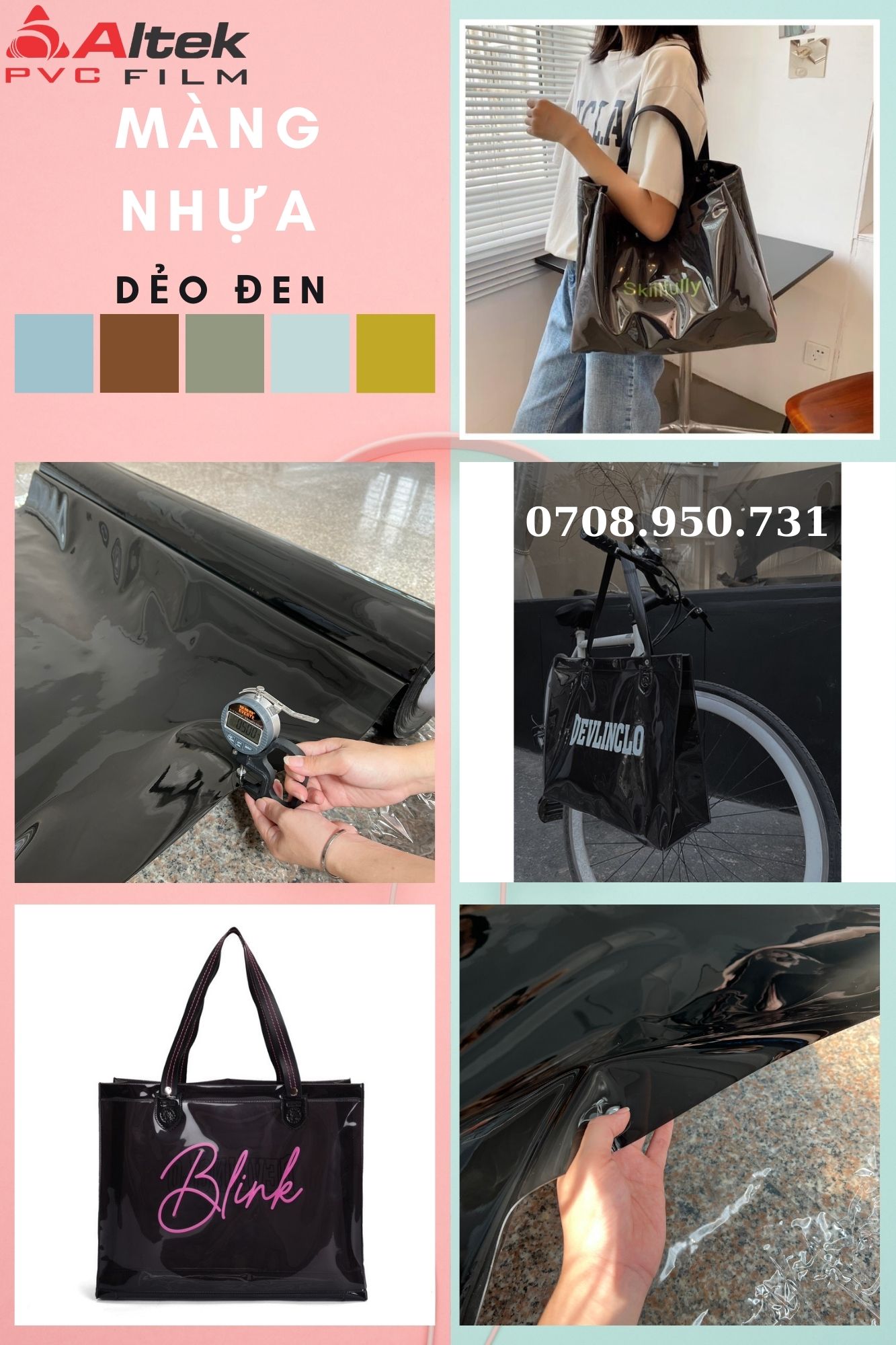 Nhựa pvc dẻo m&agrave;u đen