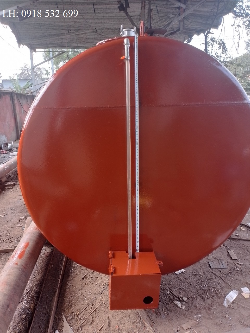 Bồn chứa xăng dầu 5m3 c&oacute; ch&acirc;n - 0918532699