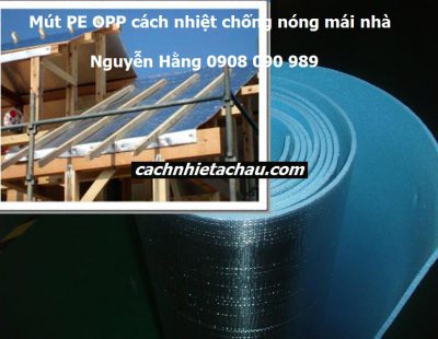 Cuộn mút xốp PE bạc dầy 10mm