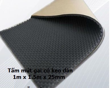 Mút gai tiêu âm chống cháy có keo dán – tiêu âm cách âm