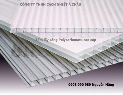 Tấm nhựa lấy sáng làm mái hiên nhà vòm dầy 5mm nhiều màu