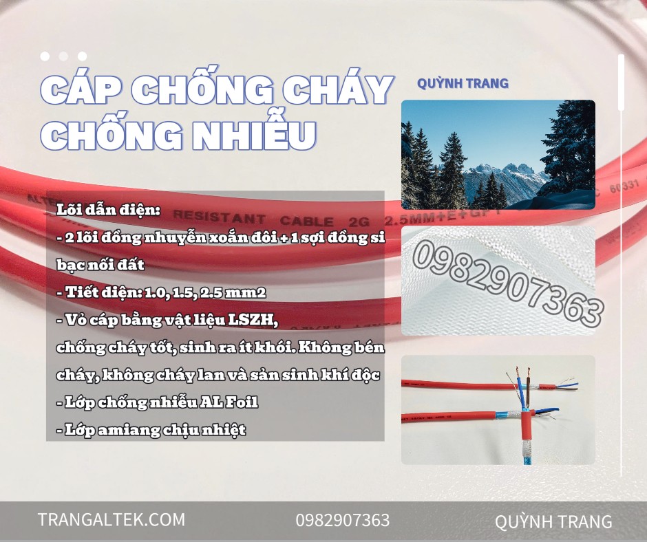  Cáp Chống Cháy – Chống Nhiễu GFT Altek Kabel 