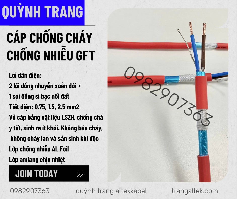  Cáp Chống Cháy – Chống Nhiễu GFT Altek Kabel 