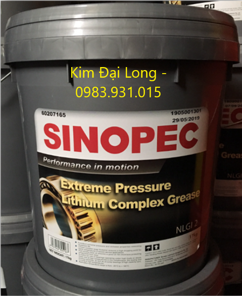 Mỡ chịu nhiệt Sinopec EP Lithium Complex NLGI 2
