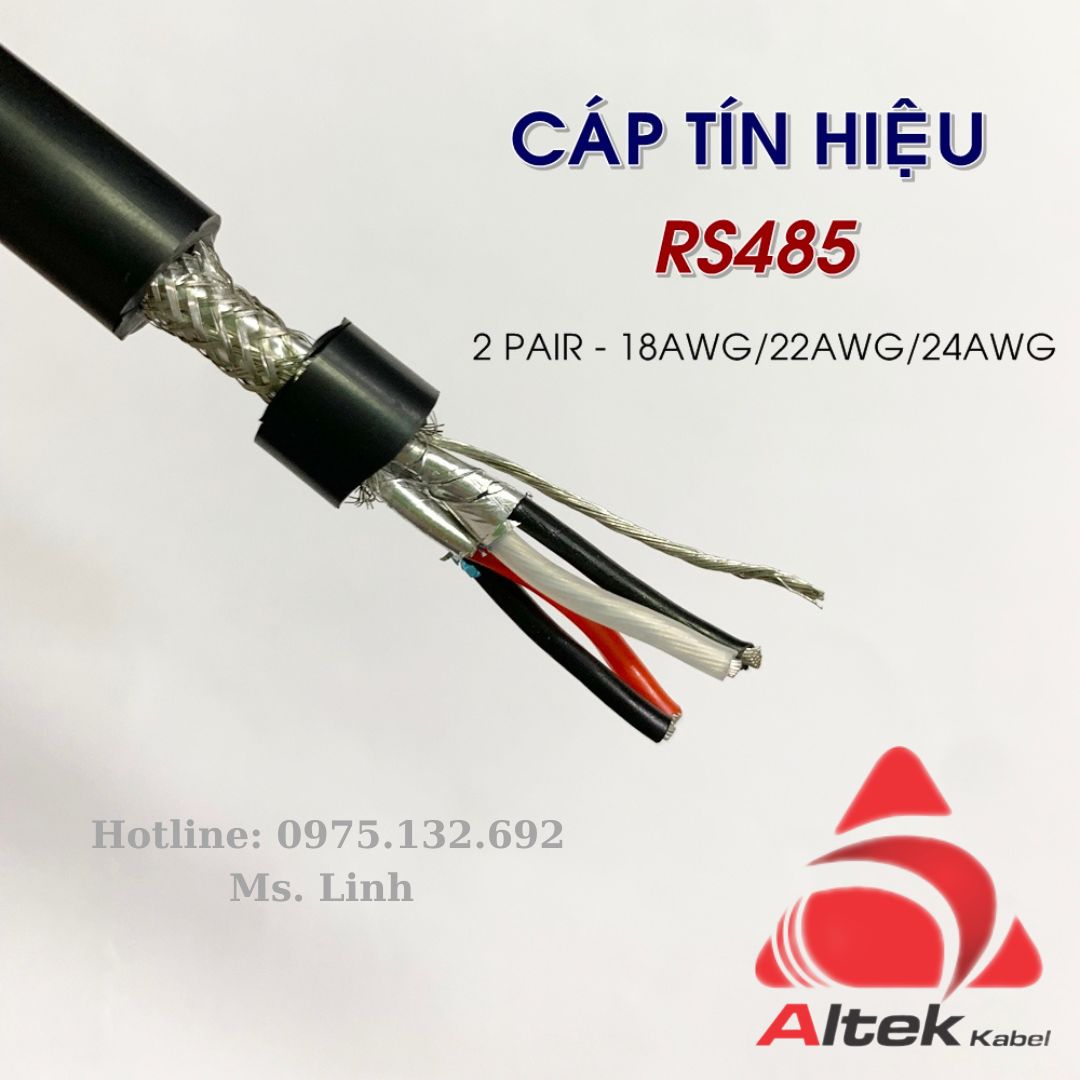 C&aacute;p t&iacute;n hiệu RS 485 2 Pair Altek Kabel