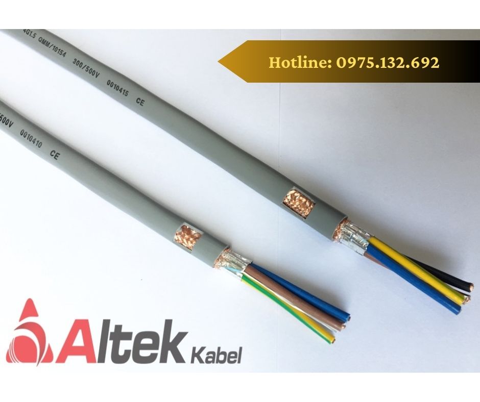 C&aacute;p điều khiển 4 l&otilde;i c&oacute; lưới Altek Kabel
