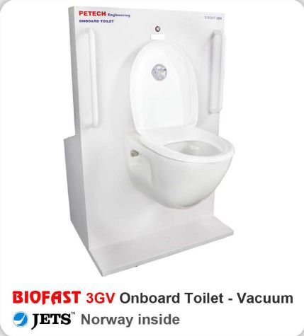 Touchless Toilet on-board 3th Generation (3GV)