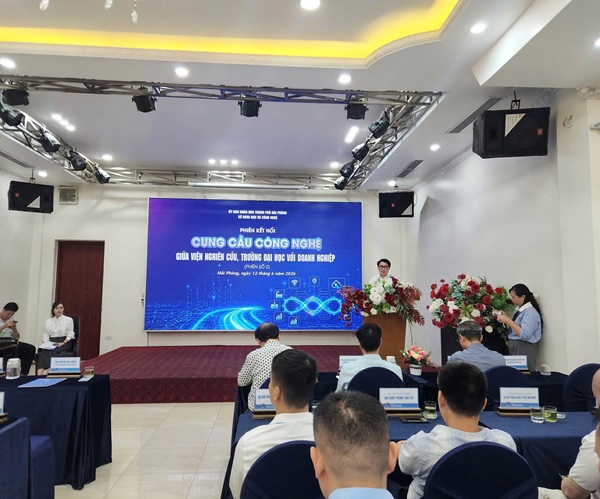 HẢI PHÒNG THÚC ĐẨY KẾT NỐI VIỆN, TRƯỜNG VÀ DOANH NGHIỆP THÔNG QUA PHIÊN KẾT NỐI CUNG – CẦU CÔNG NGHỆ PHIÊN SỐ 2