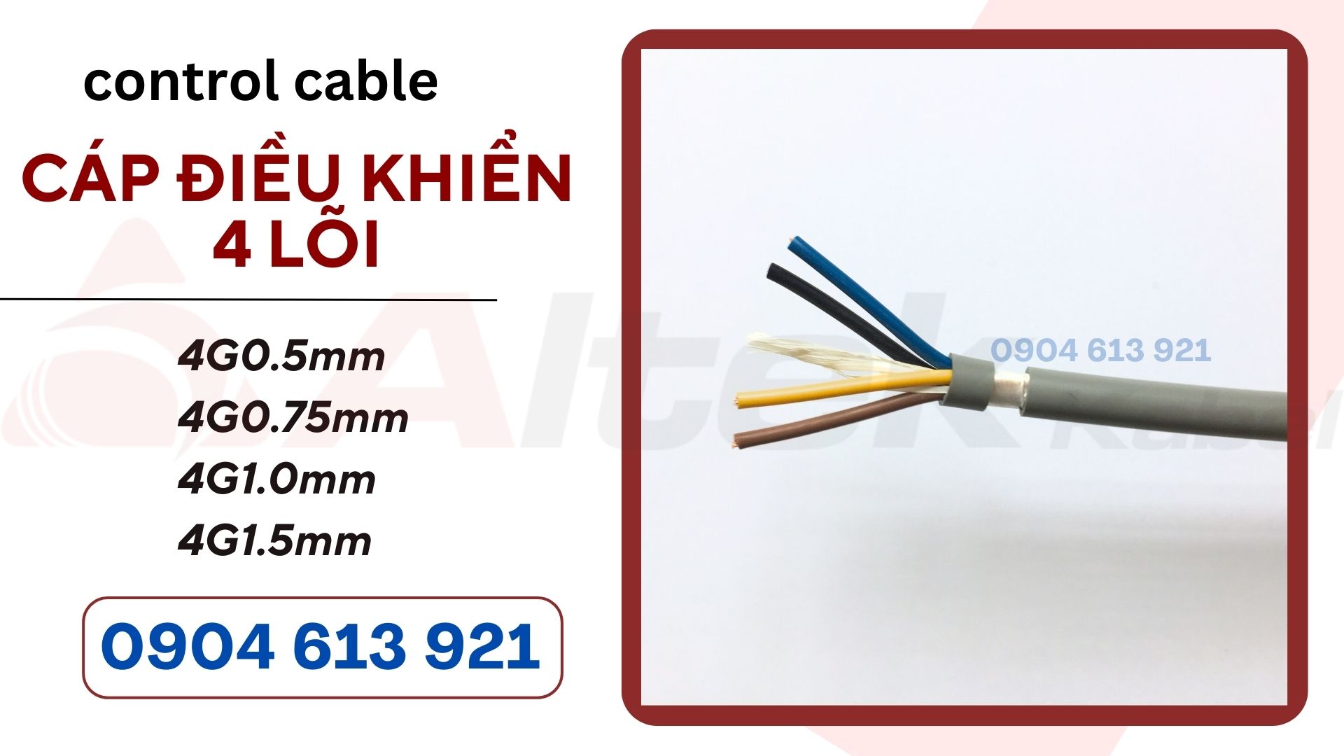 Cáp điều khiển 4x0.5/4x0.75/4x1.0/4x1.5 Altek Kabel Hà Nội, Đà Nẵng, HCM (Copy 3)