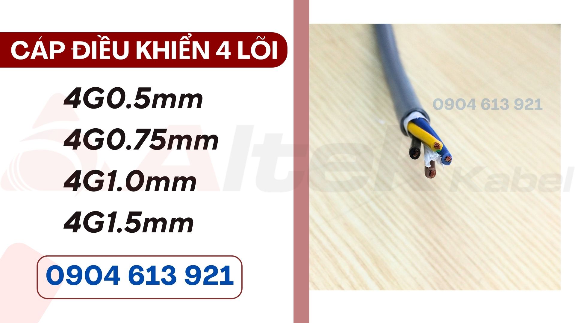Cáp điều khiển 4x0.5/4x0.75/4x1.0/4x1.5 Altek Kabel Hà Nội, Đà Nẵng, HCM (Copy 3)