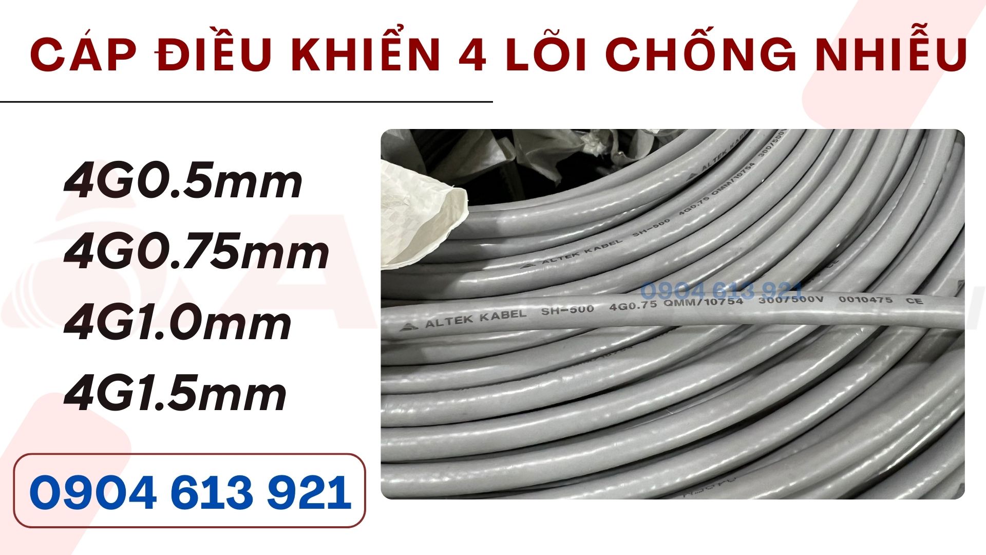 Cáp điều khiển 4x0.5/4x0.75/4x1.0/4x1.5 Altek Kabel Hà Nội, Đà Nẵng, HCM (Copy 3)