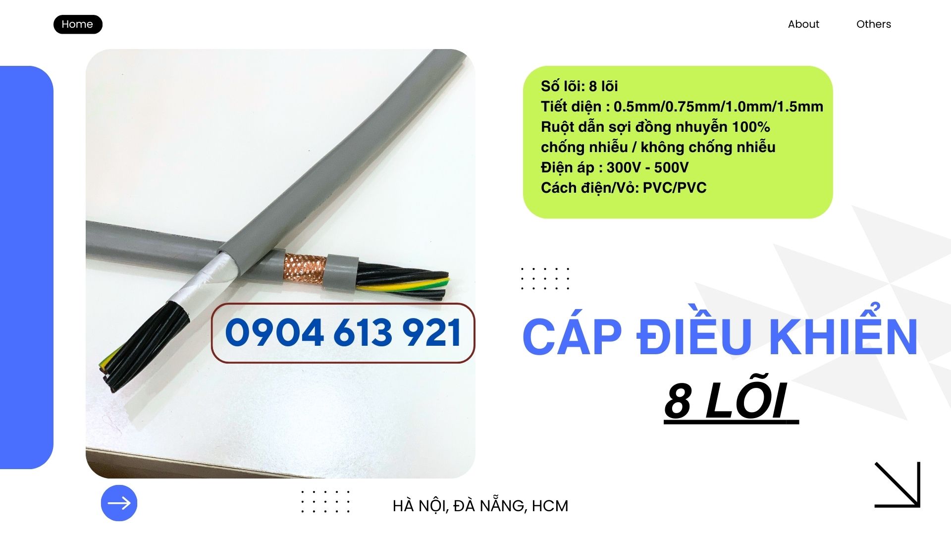 Cáp điều khiển 8x0.5/8x0.75/8x1.0/8x1.5 Altek Kabel - phân phối tại Hà Nội, Đà Nẵng, HCM