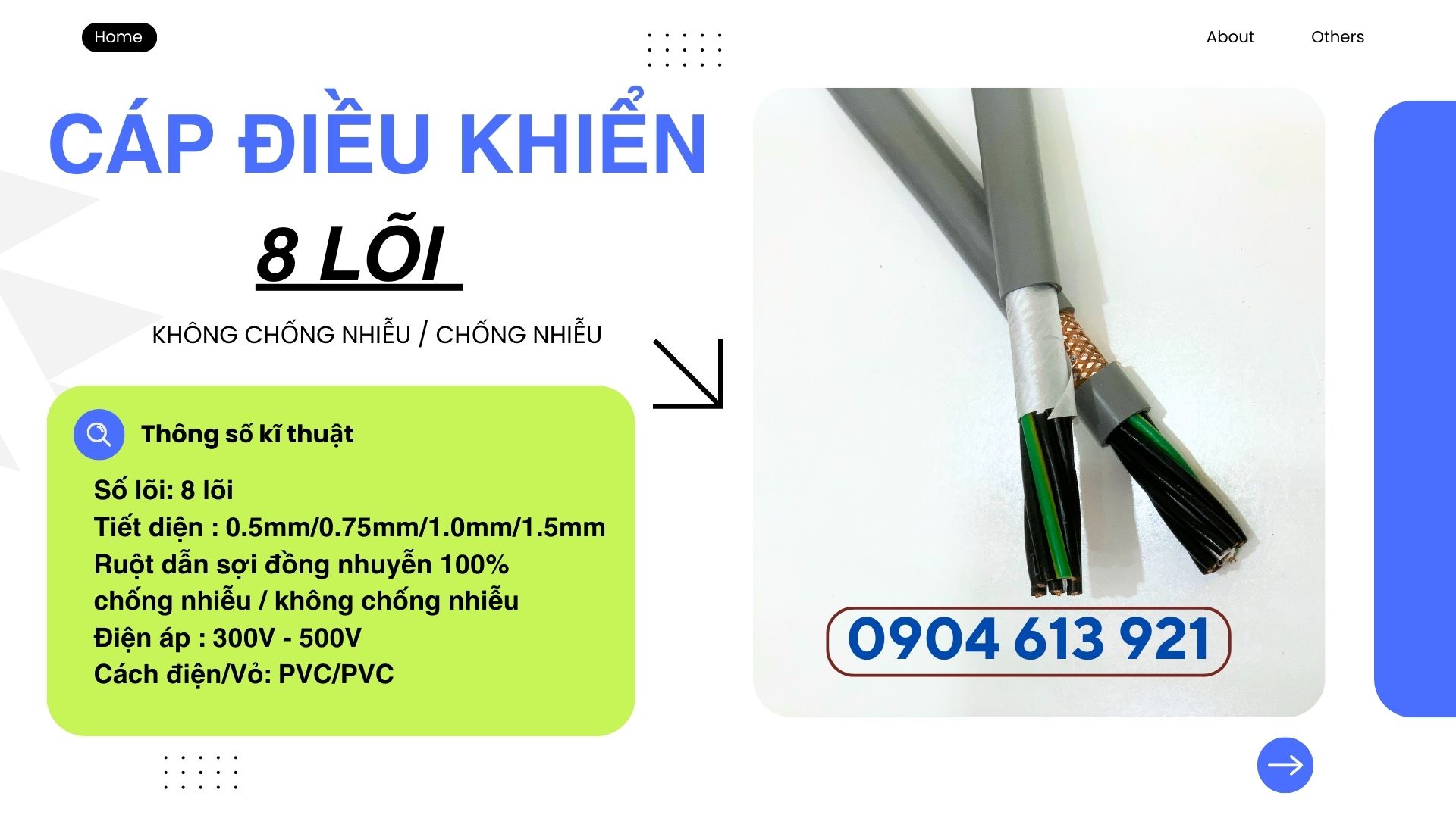 Cáp điều khiển 8x0.5/8x0.75/8x1.0/8x1.5 Altek Kabel - phân phối tại Hà Nội, Đà Nẵng, HCM