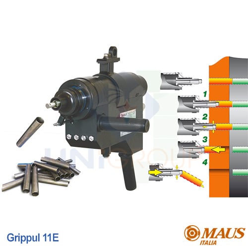 M&aacute;y r&uacute;t ống trao đổi nhiệt chạy điện Maus Italia Grippul 11E