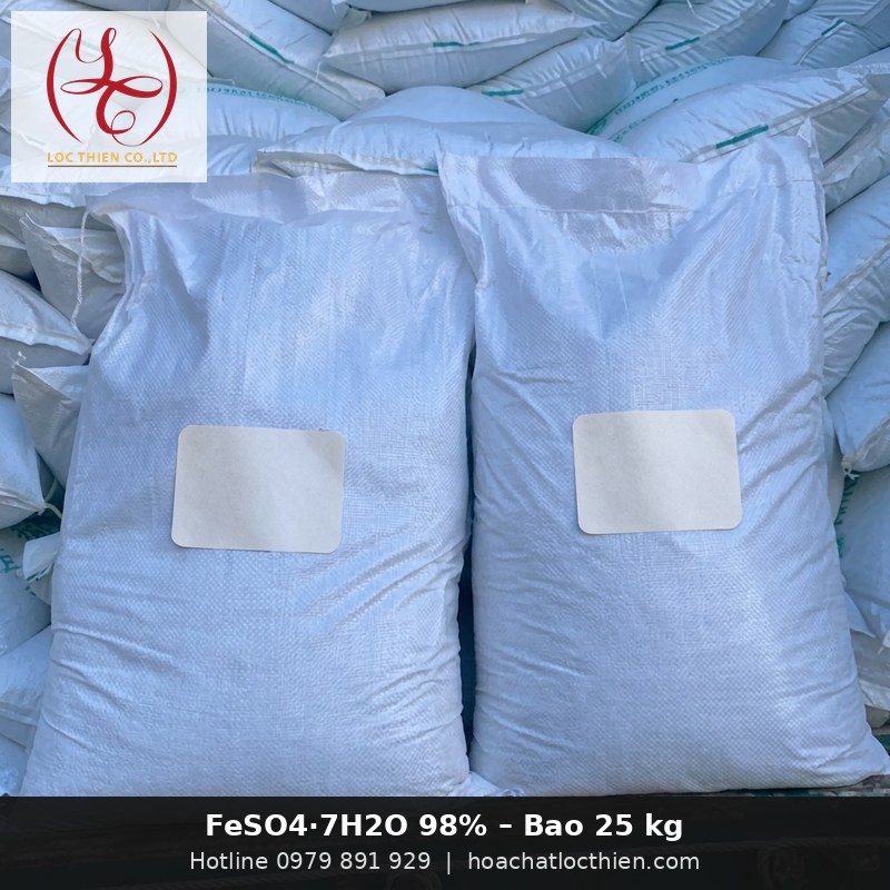 FeSO4.7H2O (Sắt Sunfat) - Ph&egrave;n Sắt Keo Tụ Lộc Thi&ecirc;n