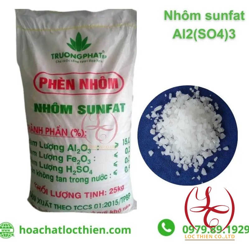 Phèn Nhôm Sunfat Al2(SO4)3 — Báo Giá | Hóa Chất Lộc Thiên
