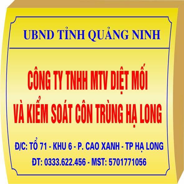 C&ocirc;ng ty TNHH MTV diệt Mối V&agrave; kiểm so&aacute;t c&ocirc;n tr&ugrave;ng Hạ Long