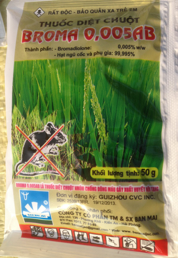 Thuốc diệt chuột Broma 0.005AB (50g)