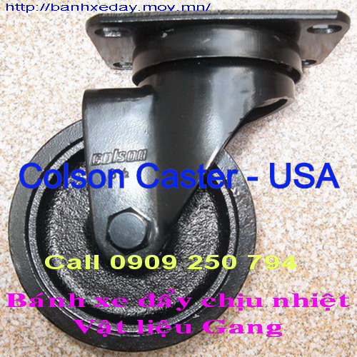 Bánh xe đẩy chịu nhiệt bằng gang