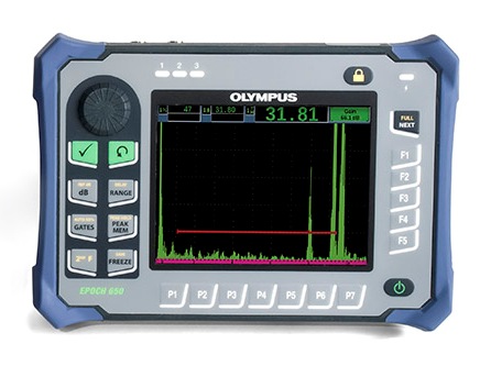 Máy siêu âm khuyết tật mối hàn, đường hàn EPOCH 650 của hãng OLYMPUS