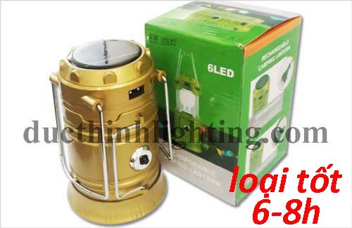 Đèn sạc năng lượng mặt trời 6 LED 5800T