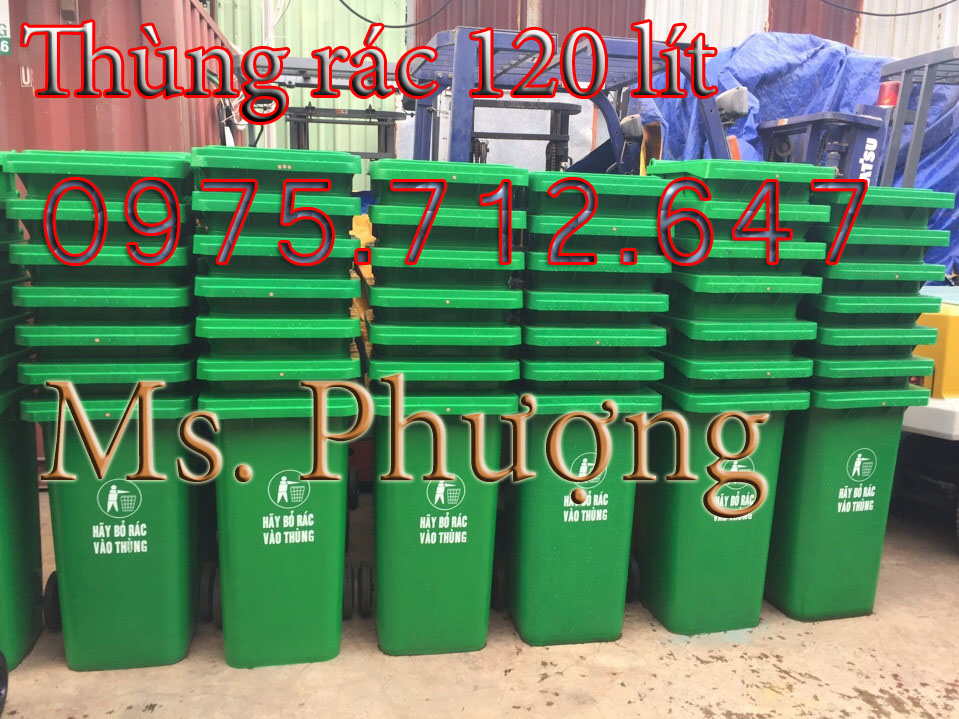 Thùng rác nhựa HDPE 120 lít
