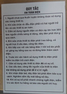 Bảng chỉ dẫn, bảng nội quy, bảng cảnh báo... bằng kim loại, meca