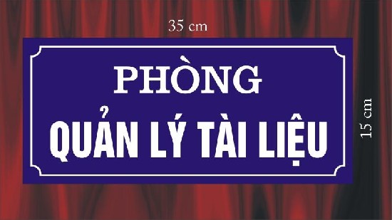 Bảng chỉ dẫn, bảng nội quy, bảng cảnh báo... bằng kim loại, meca