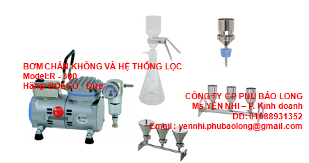 Bơm ch&acirc;n kh&ocirc;ng v&agrave; hệ thống lọc