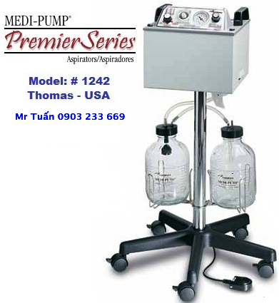 Máy hút dịch 2 bình 1242 Thomas