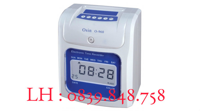 Máy chấm công thẻ giấy Osin O960 giá rẻ