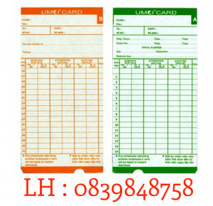 Thẻ chấm c&ocirc;ng, kệ đựng thẻ v&agrave; ruy băng cho m&aacute;y chấm c&ocirc;ng thẻ giấy