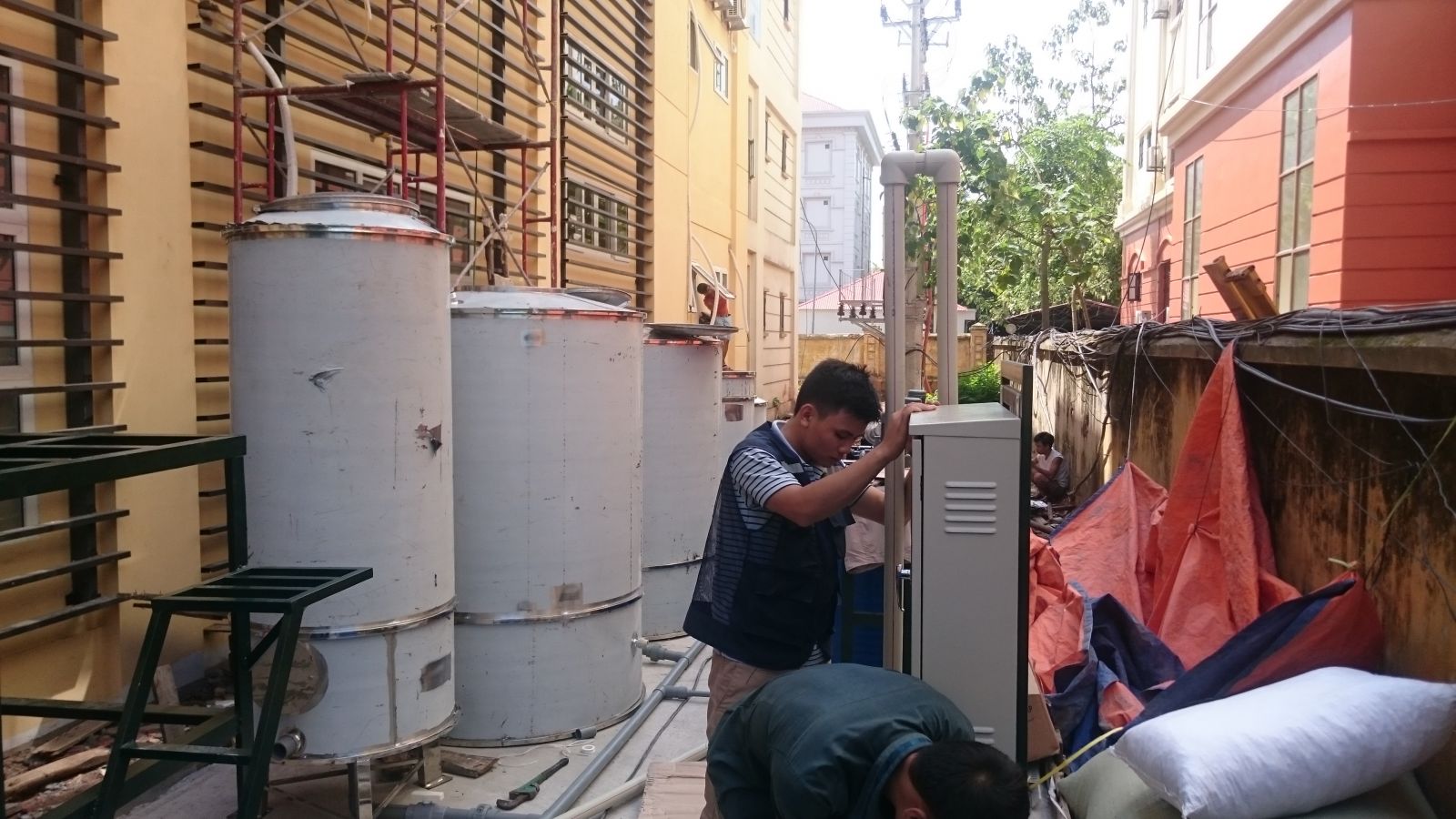 Xử l&yacute; nước thải ph&ograve;ng th&iacute; nghiệm TTQT M&ocirc;i trường tỉnh Bắc Ninh