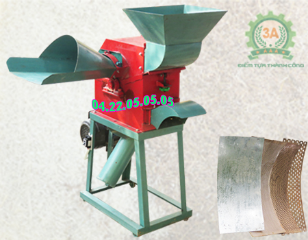 Máy nghiền rơm rạ xơ dừa, bã mía, rơm 3A3Kw